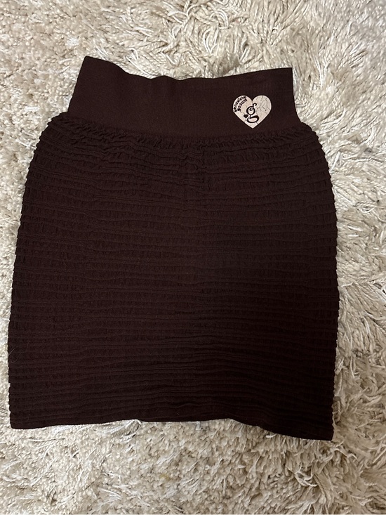 Dresses & Skirts - Garage Y2K scrunch brown mini skirt